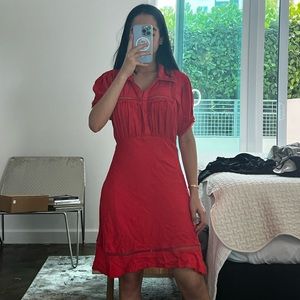 Beautiful red dress from free people